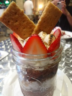S'mores chocolate mousse at Joe's Garage and Grill