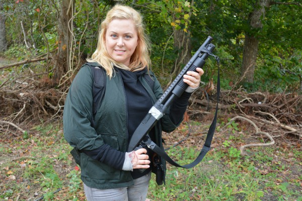 Viktoria Tocca dressed for the "Ready to Run" music video.