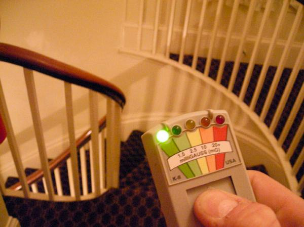 K-II EMF Meter in action