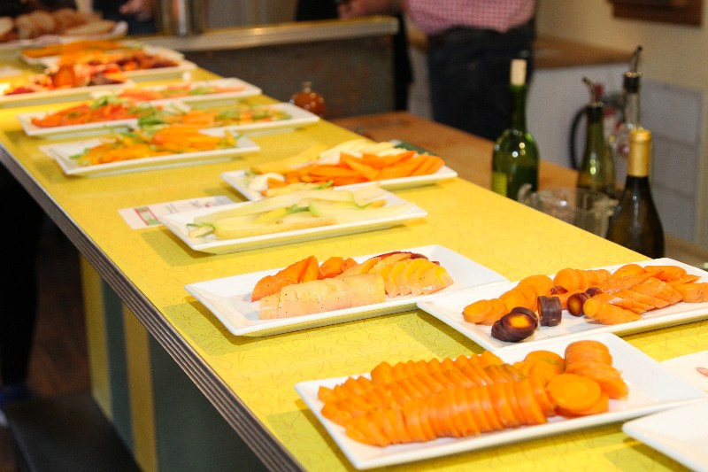 Carrot tasting dishes at Estia's Little Kitchen