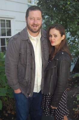 "Amira and Sam" director and screenwriter Sean Mullin with Dina Shihabi, the actress who plays Amira, on October 12 in East Hampton at the Hamptons International Film Festival. 
