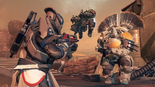 Screenshot of Destiny's fast-paced action