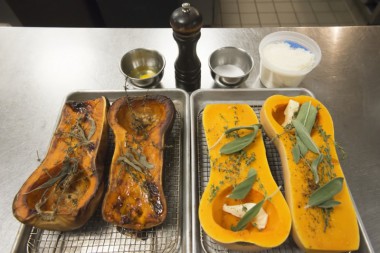 Scoop out the seeds. Photo credit: Daniel Gonzalez