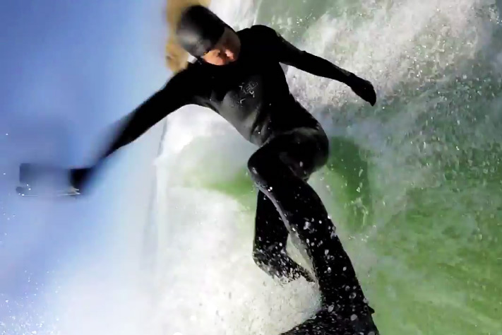 Brian Walsh winter surfing in Montauk
