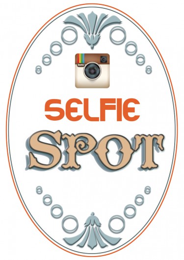 "Selfie Spot" sign by Jason Poremba