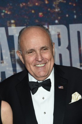 Rudy Giuliani walks the red carpet
