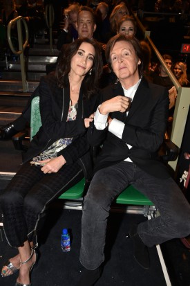 SATURDAY NIGHT LIVE 40TH ANNIVERSARY SPECIAL -- Pictured: (l-r) Nancy Shevell, Paul McCartney on February 15, 2015 