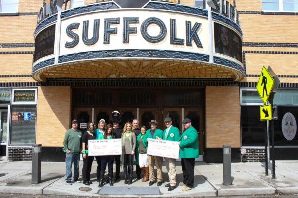 March of the Leprechauns check presentation.