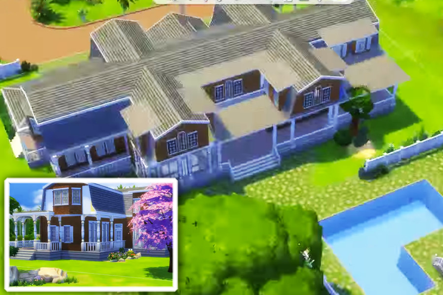 Richard Castle's Hamptons home in The Sims 4 by BSimBuilder