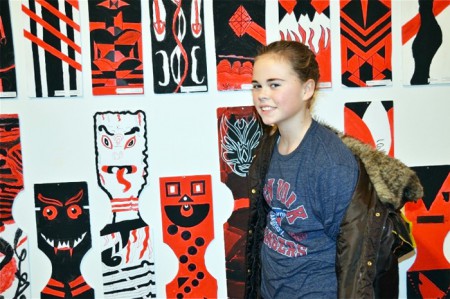 Rosie Rudolph at the Guild Hall Student Art Show Part I