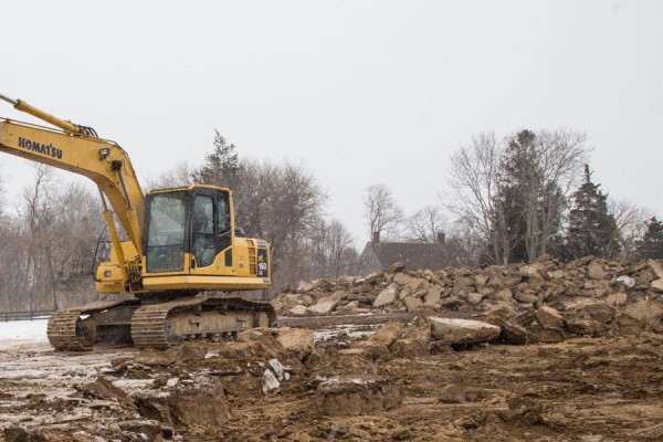 Polo Court construction Monday in Bridgehampton. Photo credit: Cully/EEFAS
