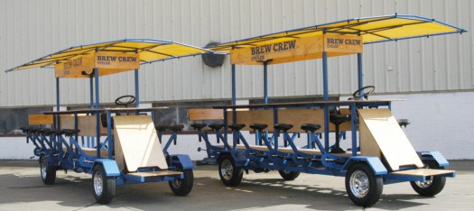The Brew Crew Cycles party bikes.