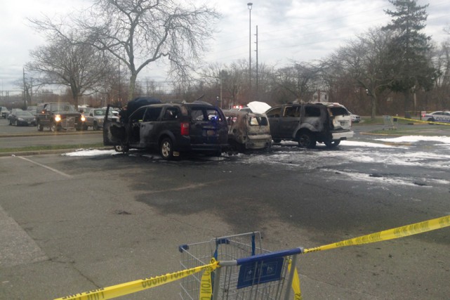 Police say a man was trying to kill bedbugs with rubbing alcohol when he lit his rental car on fire. Photo credit: Brendan J. O'Reilly