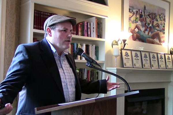 Matthew McGevna reads at the Dan's Papers Literary Prize Salon