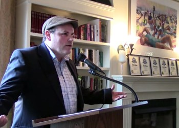 Matthew McGevna reads at the Dan's Papers Literary Prize Salon