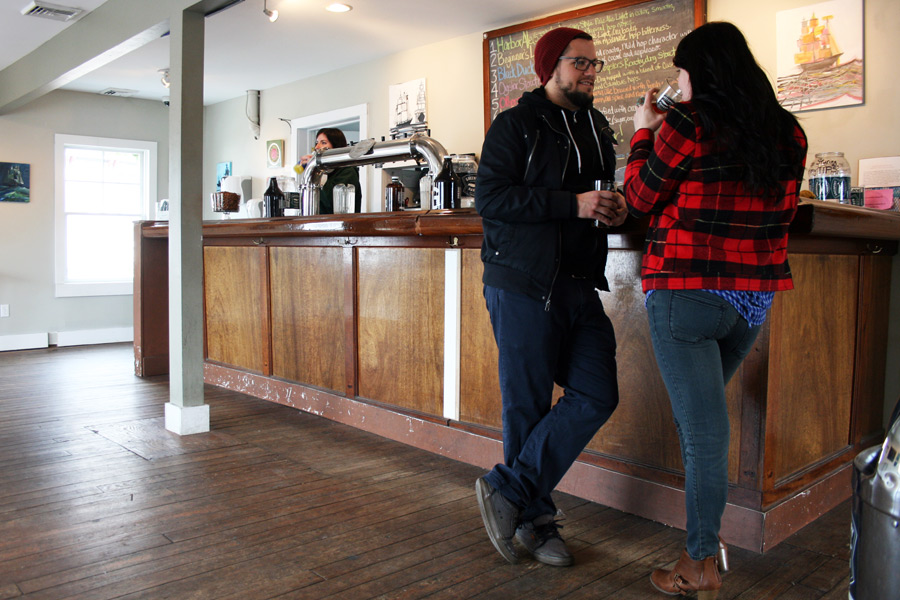 Greenport Harbor Brewing Company taproom in Greenport