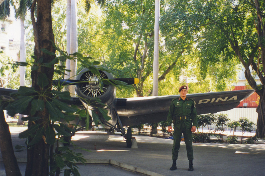 An American fighter plane captured in Cuba's 1959 rebellion