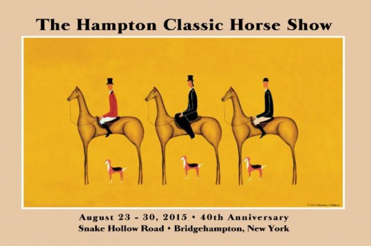 The Hampton Classic Horse Show 40th anniversary poster art.