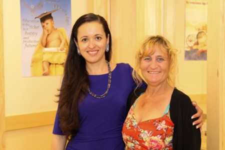 Wuneechanuck Shinnecock Preschool director Tohanash Tarrant and lead teacher Mary Defreese