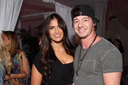 Model Brittainy Taylor with Jon Stone of the country duo American Young