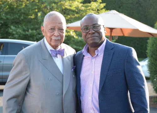 Former Mayor of New York City David Dinkins and Robert Bonner, managing director of All Star Code