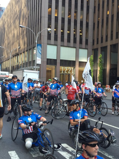 Wounded U.S. service members and veterans and wounded Israeli veterans rode together in the WWP Soldier Ride.