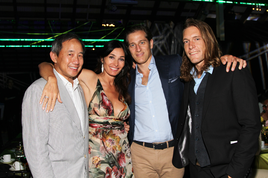 Ted Wong, actress Dara Tomanovich, Douglas Polles and Jake Nelson