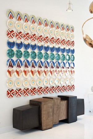 Console by Gary Magakis, plates by Molly Hatch