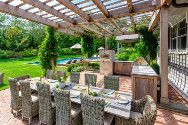 Katie Lee's outdoor patio