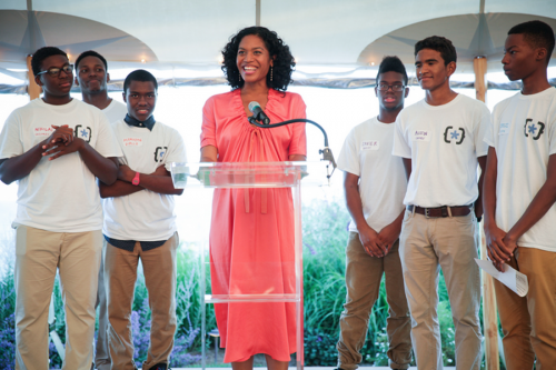 Christina Lewis Halpern at last year's All Star Code Summer Benefit.