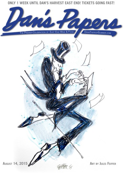 August 14, 2015 Dan's Papers cover by Jules Feiffer