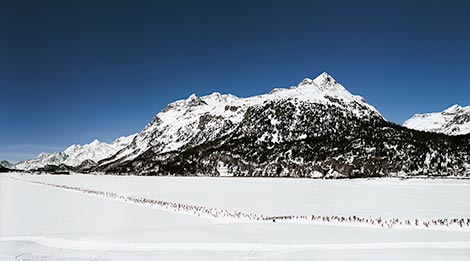 Andreas Gursky (German, born 1955) Engadin I (1995). Inkjet-print. 207 x 356 x 6.2 cm. Copyright: Andreas Gursky / ARS, 2015