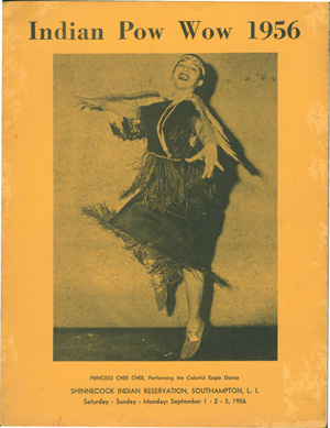 Elizabeth "Chee Chee" Thunderbird Haile in the 1956 poster for the Shinnecock Indian Nation Pow Wow