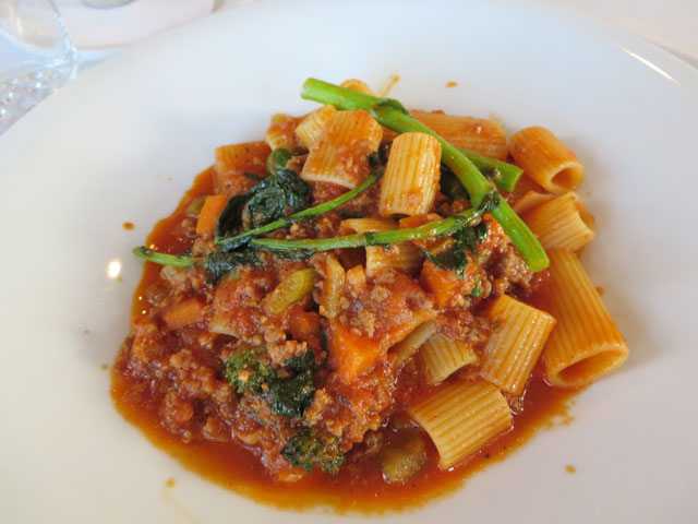 Mezze Rigatoni Bolognese