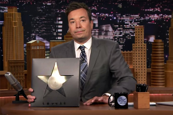 Jimmy Fallon pays tribute to the late, great David Bowie