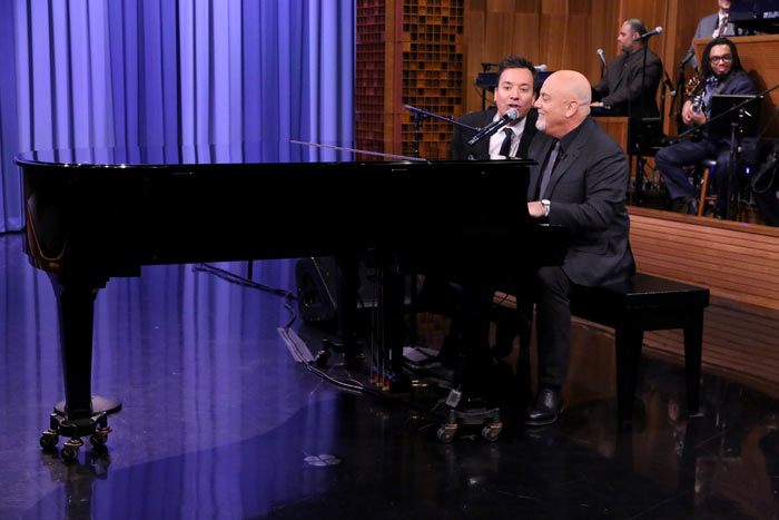 Jimmy Fallon and Billy Joel perform "Beast of Burden." 