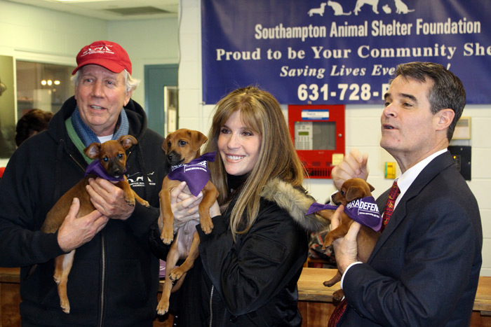 SASF President Jonathan McCann, Jill Rappaport and and ParaDefense rep John Tatum