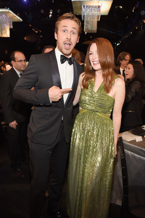 Ryan Gosling and Julianne Moore at the SAG Awards
