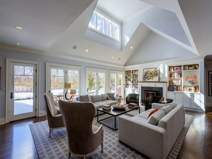 Joy Behar's living room in East Hampton