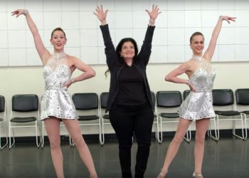 Alex Guarnaschelli tries out for the Rockettes