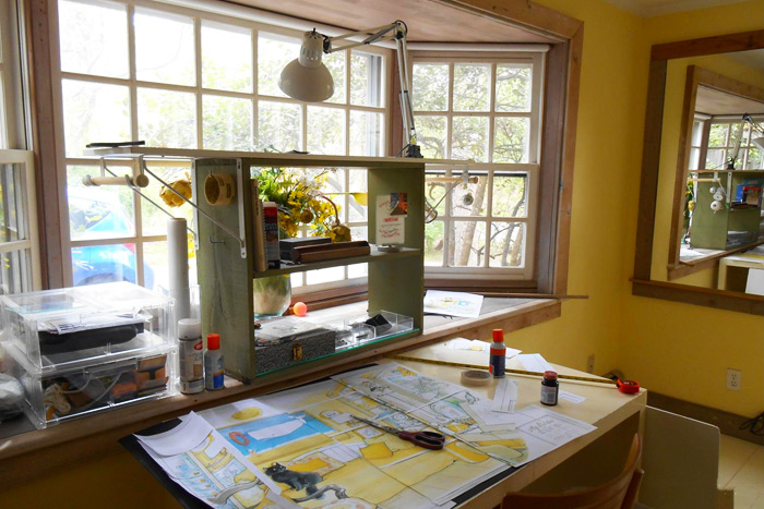 Hilary Knight's desk