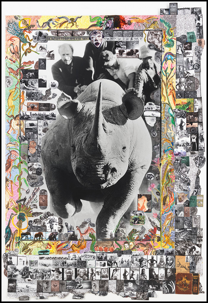 “Roping Rhinos with Ken Randall in Hunting Block 29” by Peter Beard