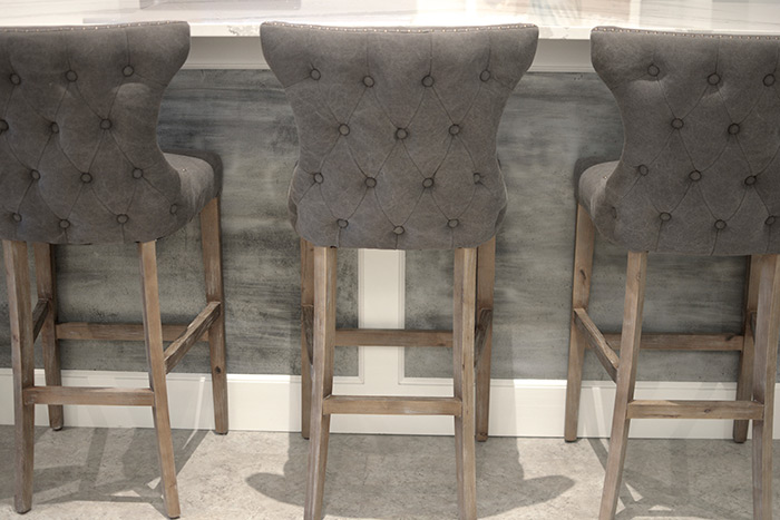 Fabric chairs from Renee’s in Mattituck