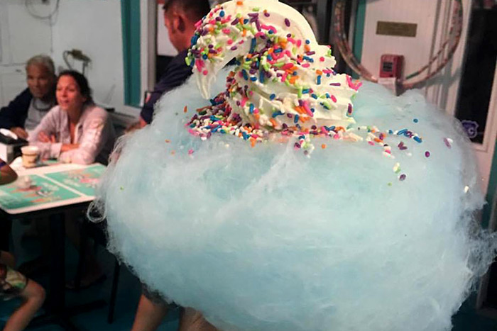 Carnival Cone at Shock Ice Cream in Westhampton Beach