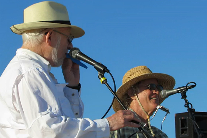 Dan Rattiner and Jim Turner at Dan's Kite Fly 2016