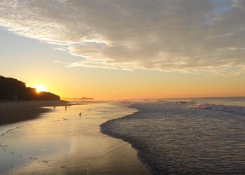 Jamie Bugess video still of Montauk beach at sunrise