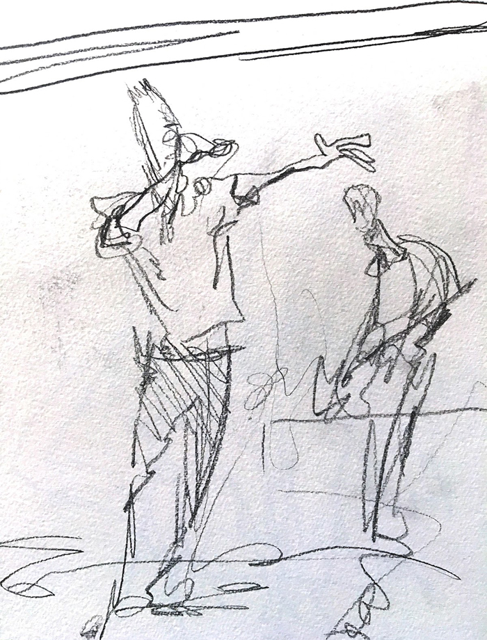 Coldplay sketch by Mickey Paraskevas