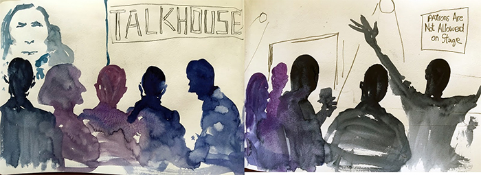 The crowd at Talkhouse