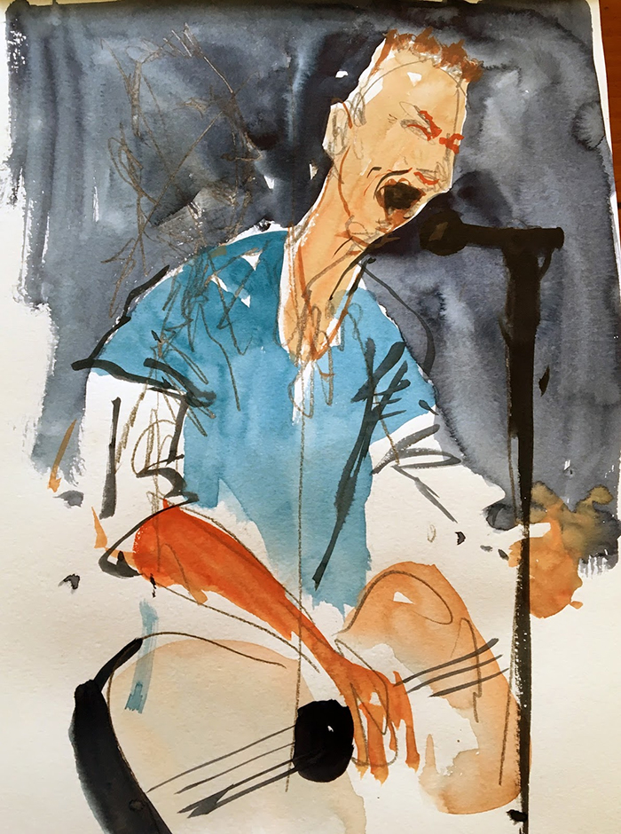 Chris Martin performs