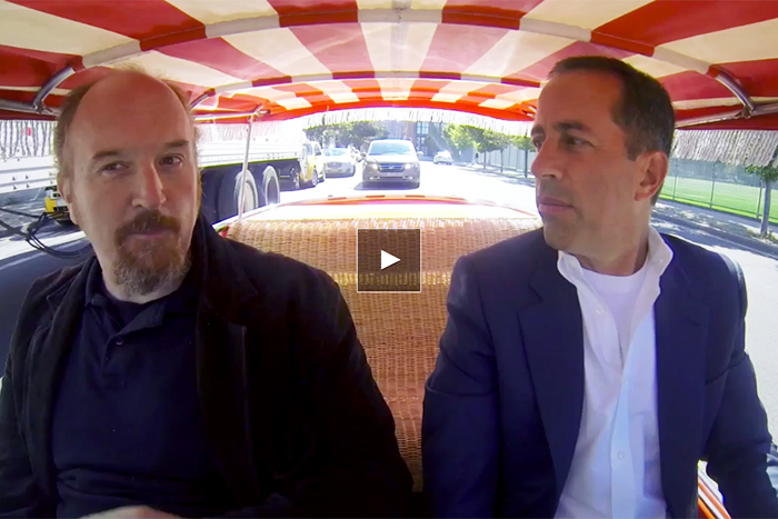 Louis CK and Jerry Seinfeld in Comedians in Cars Getting Coffee